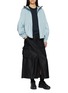 Figure View - Click To Enlarge - MONCLER - Knit Neckline Cotton T-Shirt