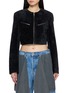 ALEXANDERWANG Cropped Bubble Grain Boxy Jacket