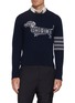 THOM BROWNE Holiday Hector Snowflake 4-Bar Wool Knit Sweater