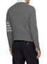 Back View - Click To Enlarge - THOM BROWNE - Holiday Hector Snowflake 4-Bar Wool Knit Sweater