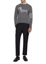 Figure View - Click To Enlarge - THOM BROWNE - Holiday Hector Snowflake 4-Bar Wool Knit Sweater