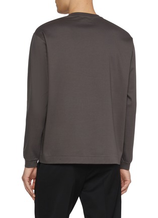 Back View - Click To Enlarge - TOMORROWLAND - Long Sleeve Crewneck Cotton Top