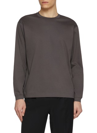 Main View - Click To Enlarge - TOMORROWLAND - Long Sleeve Crewneck Cotton Top