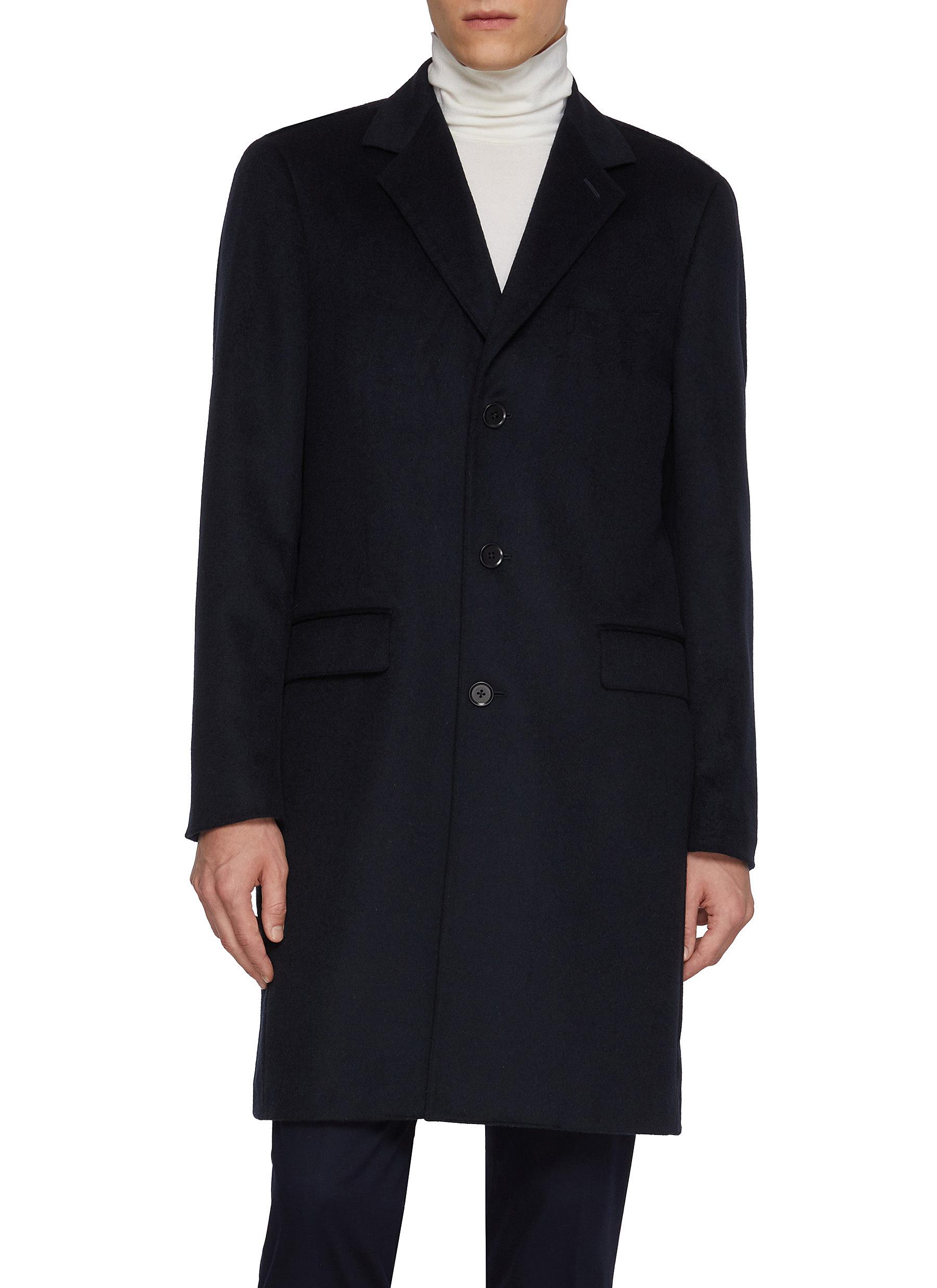 TOMORROWLAND | Single Breasted Notch Lapel Wool Beaver Chester 