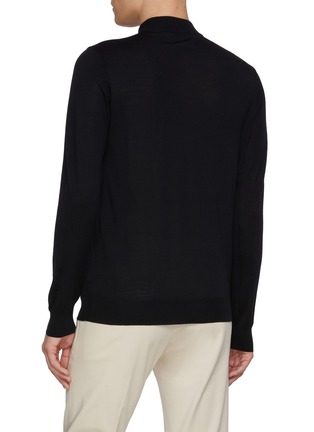 Back View - Click To Enlarge - TOMORROWLAND - Mock Neck Superfine Wool Top