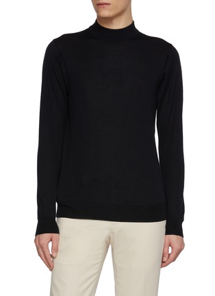 Main View - Click To Enlarge - TOMORROWLAND - Mock Neck Superfine Wool Top