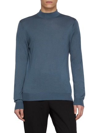 Main View - Click To Enlarge - TOMORROWLAND - Mock Neck Superfine Wool Top