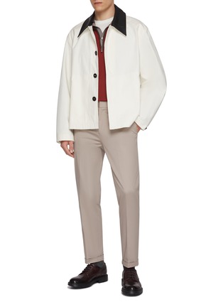 Figure View - Click To Enlarge - TOMORROWLAND - Elasticated Back Waist Stretch Chino Pants