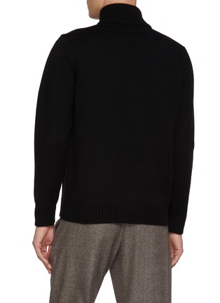 Back View - Click To Enlarge - TOMORROWLAND - Button Up Stand Collar Wool Cardigan