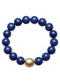 JEWELMER Azur Golden South Sea Pearl Lapis Lazuli Bracelet