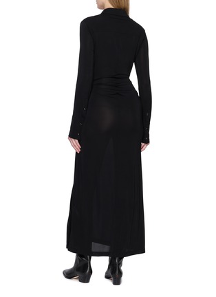 Back View - Click To Enlarge - HELMUT LANG - Twisted Shirt Dress