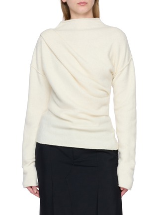 Main View - Click To Enlarge - HELMUT LANG - Slouchy Plush Knit Top