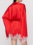 Front View - Click To Enlarge - SKIMS - Valentine's Day Capsule Silk Lace Robe