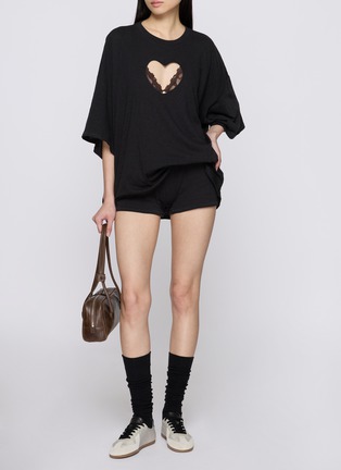 Back View - Click To Enlarge - SKIMS - Valentine's Day Capsule Worn In Jersey Micro Shorts