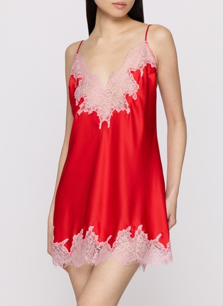 Figure View - Click To Enlarge - SKIMS - Valentine's Day Capsule SKIMS Romance Lace Mini Slip Dress