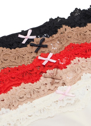  - SKIMS - Fits Everybody Lace Dipped Thong Pack — Set Of 5