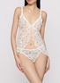 Figure View - Click To Enlarge - SKIMS - Valentine's Day Capsule Stretch Lace Babydoll Top