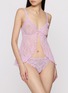 Figure View - Click To Enlarge - SKIMS - Valentine's Day Capsule Stretch Lace Babydoll Top