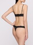 Front View - Click To Enlarge - SKIMS - Valentine's Day Capsule Fits Everybody Lace Scoop Bralette — Set Of 2