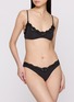 Figure View - Click To Enlarge - SKIMS - Valentine's Day Capsule Fits Everybody Lace Scoop Bralette — Set Of 2