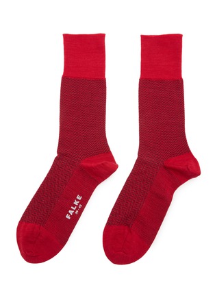 Main View - Click To Enlarge - FALKE - Airport Herringstripe Crew Socks