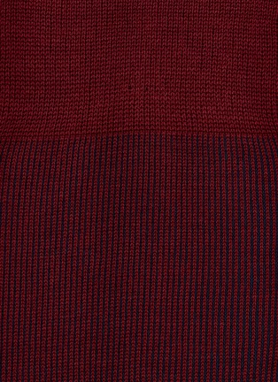 Detail View - Click To Enlarge - FALKE - Fine Shadow Vertical Stripe Crew Socks
