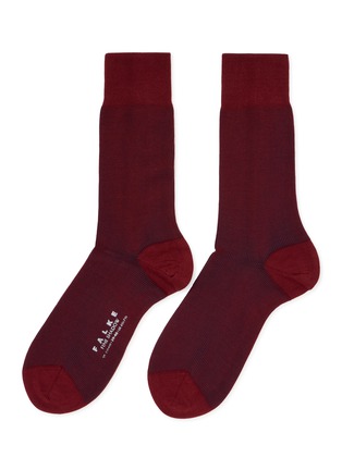 Main View - Click To Enlarge - FALKE - Fine Shadow Vertical Stripe Crew Socks