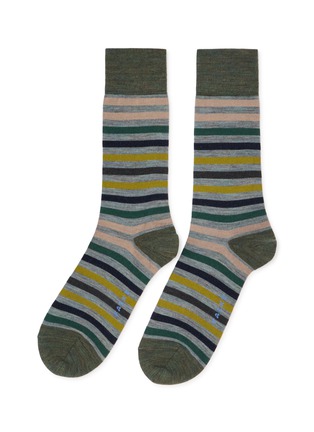 Main View - Click To Enlarge - FALKE - Tinted Stripe Crew Socks