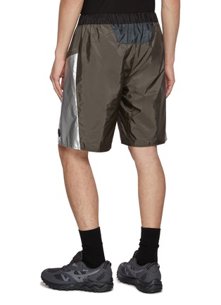 Back View - Click To Enlarge - MONCLER - Logo Patch Track Shorts