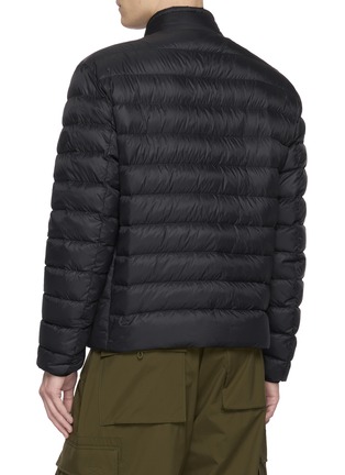 Back View - Click To Enlarge - MONCLER - Mackinac Diagonal Quilted Nylon Down Biker Jacket