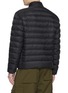 Back View - Click To Enlarge - MONCLER - Mackinac Diagonal Quilted Nylon Down Biker Jacket