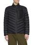 Main View - Click To Enlarge - MONCLER - Mackinac Diagonal Quilted Nylon Down Biker Jacket