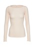 Main View - Click To Enlarge - SKIMS - Sheer Model Long Sleeve Boatneck Top