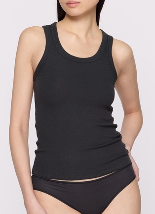 Figure View - Click To Enlarge - SKIMS - Cotton Rib Scoop Neck Tank