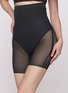 Figure View - Click To Enlarge - SKIMS - Power Mesh Shapewear Core Sculpt High Waisted Mid Thigh Shorts