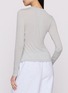 Front View - Click To Enlarge - SKIMS - Sheer Modal Crewneck Henley