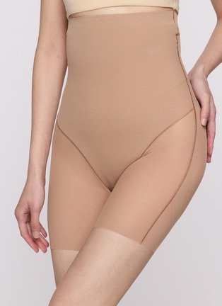 Figure View - Click To Enlarge - SKIMS - Power Mesh Shapewear Core Sculpt High Waisted Mid Thigh Shorts