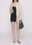 Back View - Click To Enlarge - SKIMS - Cotton Jersey Cut Out Mini Dress