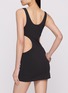 Front View - Click To Enlarge - SKIMS - Cotton Jersey Cut Out Mini Dress