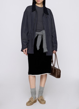 Back View - Click To Enlarge - SKIMS - Cotton Jersey Long Sleeve T-shirt