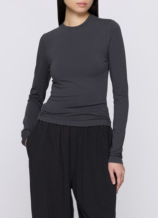 Figure View - Click To Enlarge - SKIMS - Cotton Jersey Long Sleeve T-shirt