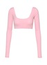SKIMS Wool Rib Long Sleeve Super Cropped Top