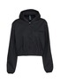 SKIMS Woven Cotton Cropped Zip Up Jacket