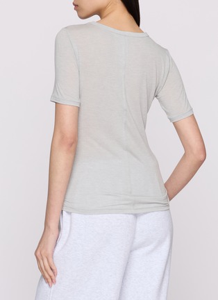 Front View - Click To Enlarge - SKIMS - Sheer Modal Short Sleeve T-Shirt