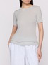 Figure View - Click To Enlarge - SKIMS - Sheer Modal Short Sleeve T-Shirt