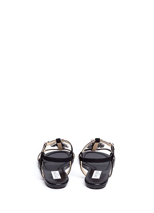 Back View - Click To Enlarge - JIMMY CHOO - 'Night' jewel suede sandals