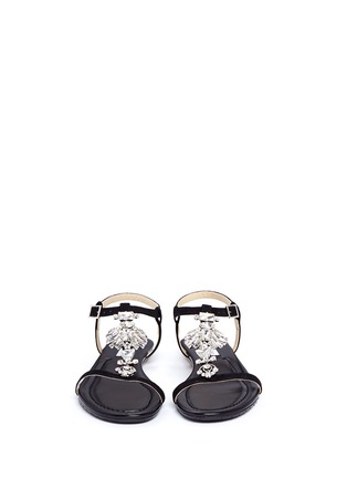 Figure View - Click To Enlarge - JIMMY CHOO - 'Night' jewel suede sandals