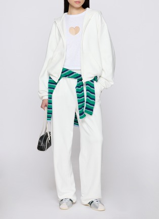 Back View - Click To Enlarge - SKIMS - Cotton Fleece Classic Straight Leg Pants