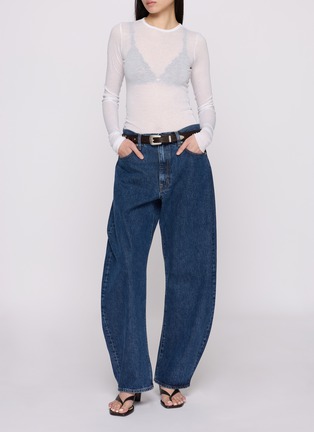 Back View - Click To Enlarge - SKIMS - Sheer Cotton Long Sleeve T-Shirt
