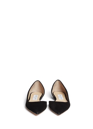 Figure View - Click To Enlarge - JIMMY CHOO - 'Walton' point-toe suede flats